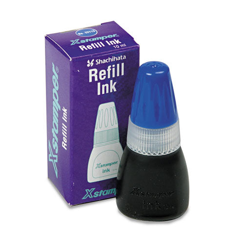 Image of Xstamper® Refill Ink for Xstamper Stamps, 10 mL Bottle, Blue