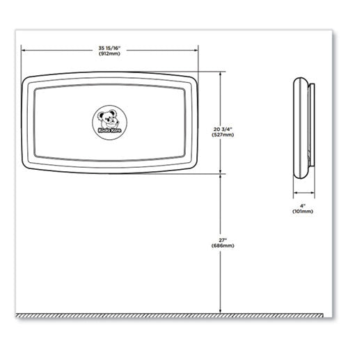 Image of Koala Kare® Baby Changing Station, 36.5 x 54.25, Beige