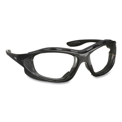 Image of Honeywell Uvex Seismic Sealed Eyewear, Black Polycarbonate Frame, Clear Polycarbonate Lens
