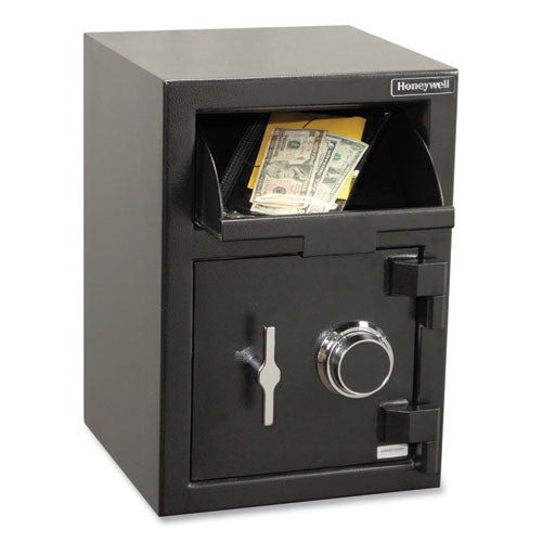 Image of Honeywell Steel Depository Safe with Combo Lock, 14 x 14.2 x 20, 1.06 cu ft, Black