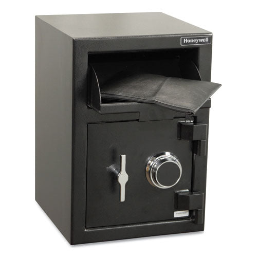 Image of Honeywell Steel Depository Safe with Combo Lock, 14 x 14.2 x 20, 1.06 cu ft, Black
