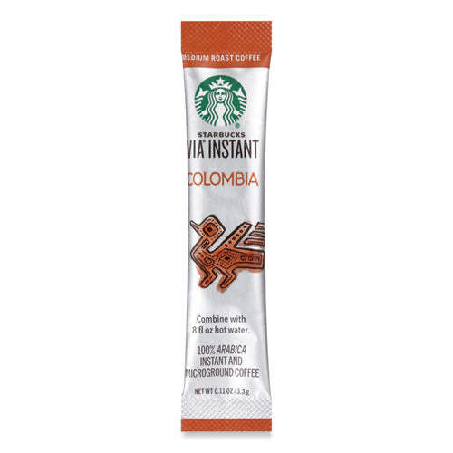 Image of Starbucks® VIA Ready Brew Coffee, Colombia, 1.4 oz Packet, 8/Pack