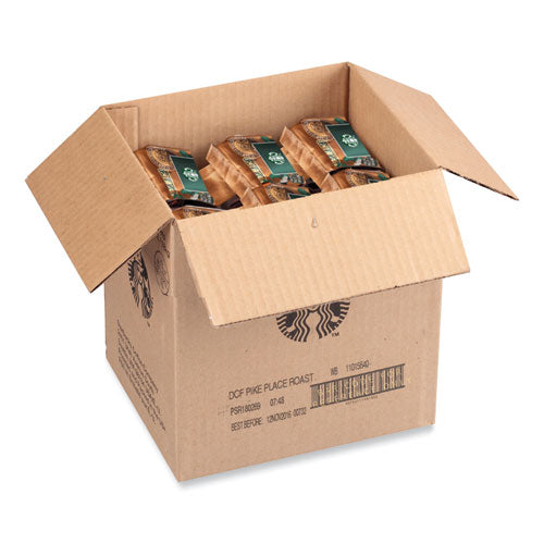 Image of Starbucks® Whole Bean Coffee, Decaffeinated, Pike Place, 1 lb, Bag