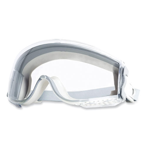Image of Honeywell Uvex Stealth Safety Goggles, Clear HydroShield Anti-Fog/Anti-Scratch Lens, Clear/Gray Frame