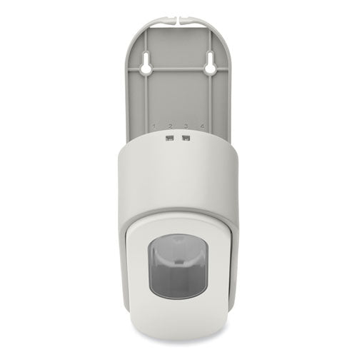 Image of Dial® Professional Versa Dispenser for Cartridge Refills, 15 oz, 3.75" x 3.38" x 8.75, Light Gray/White, 6/Carton