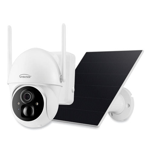 Image of Gyration® Cyberview 3020 3MP Smart WiFi Pan/Tilt Camera with Solar Panel, 2304 x 1296 Pixels