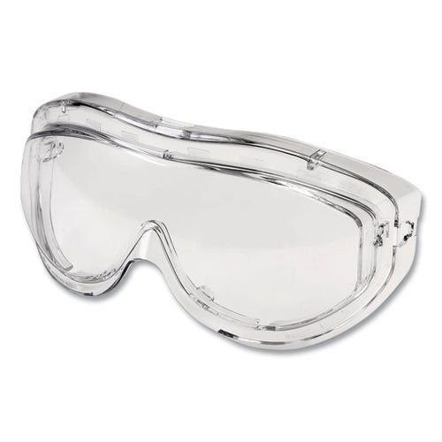 Image of Honeywell Uvex Flex Seal OTG Goggles, Clear HydroShield Anti-Fog/Anti-Scratch Lens, Clear/Navy/Gray Frame