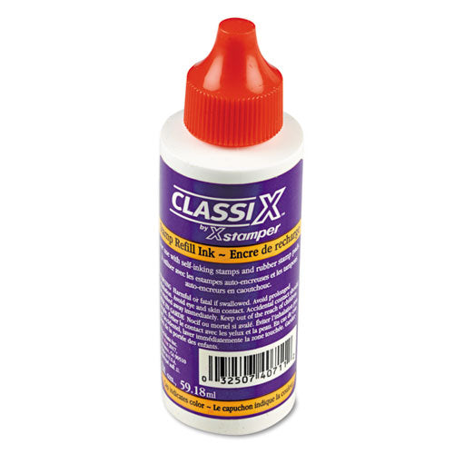 Image of ClassiX® Refill Ink For Classix Stamps, 2 Oz Bottle, Red