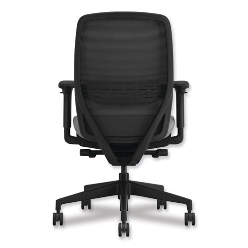 Image of HON® Nucleus Series Recharge Task Chair, 16.63 to 21.13 Seat Height, Frost Seat, Black Back, Black Base