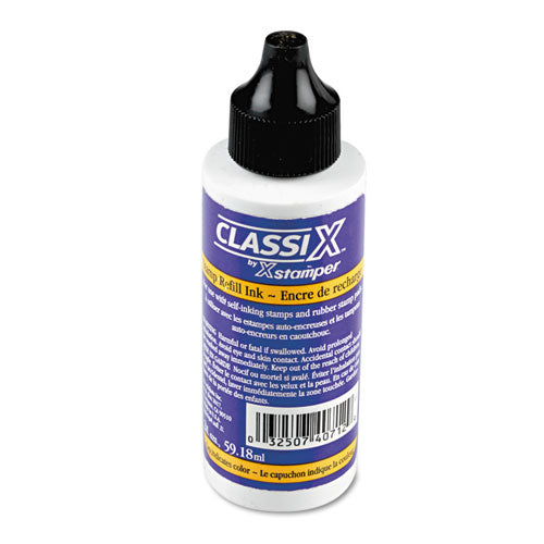 Image of ClassiX® Refill Ink For Classix Stamps, 2 Oz Bottle, Black