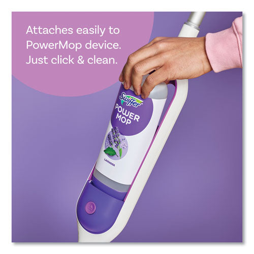 Image of Swiffer® PowerMop Refill Cleaning Solution, Lavender Scent, 25.3 oz Refill Bottle, 6/Carton