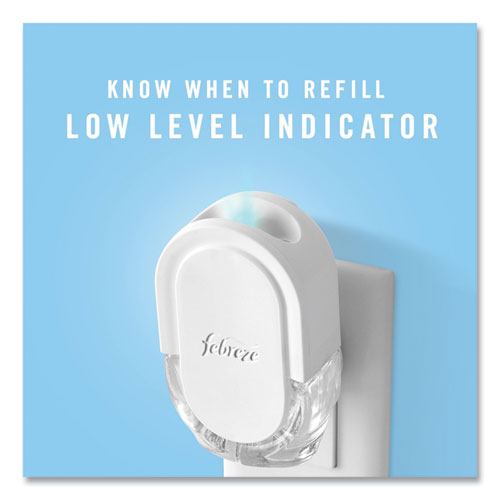 Image of Febreze® PLUG Air Freshener Warmer Start Kit, 6.54 x 2.99 x 5.98, Clear/White, 4/Carton