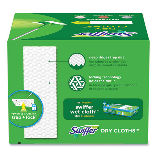 Image of Swiffer® Dry Refill Cloths. 8 x 10.4, White, 32 Box, 4 Boxes/Carton