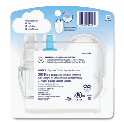 Image of Febreze® PLUG Air Freshener Warmer Start Kit, 6.54 x 2.99 x 5.98, Clear/White, 4/Carton