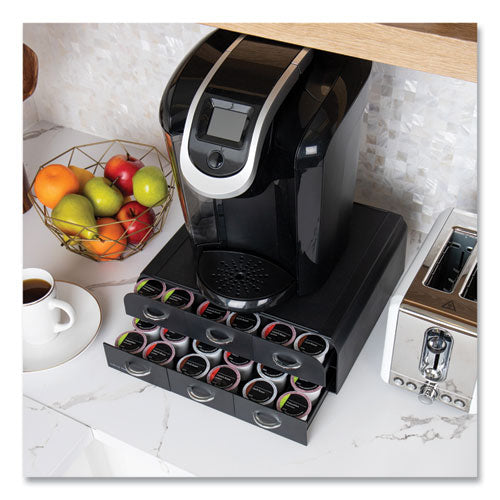 Image of Mind Reader 2-Tier 6-Drawer Single Serve Coffee Pod Drawer, 14 x 12.25 x 4.75, Black