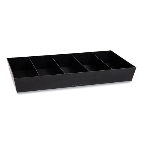 Image of Mind Reader Anchor Collection 5-Compartment Snack Organizer, 12 x 24 x 3.25, Black