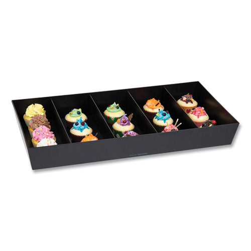 Image of Mind Reader Anchor Collection 5-Compartment Snack Organizer, 12 x 24 x 3.25, Black