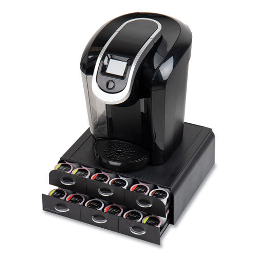 Image of Mind Reader 2-Tier 6-Drawer Single Serve Coffee Pod Drawer, 14 x 12.25 x 4.75, Black