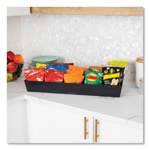 Image of Mind Reader Anchor Collection 5-Compartment Snack Organizer, 12 x 24 x 3.25, Black