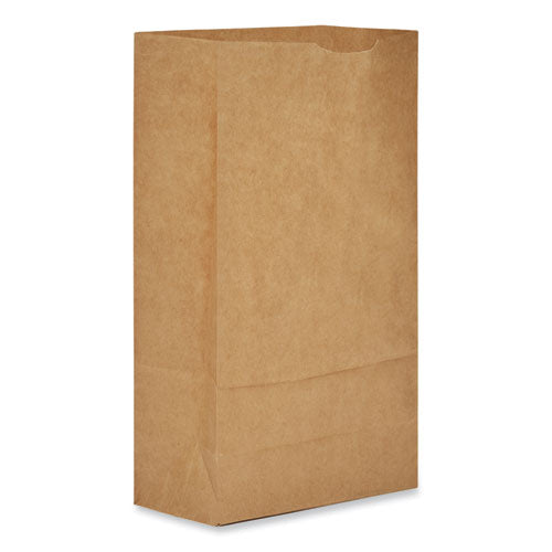 Image of Ross & Wallace Paper Products Grocery Paper Bags, #6 Size, 5.88" x 3.63" x 11", Natural, 500/Bundle