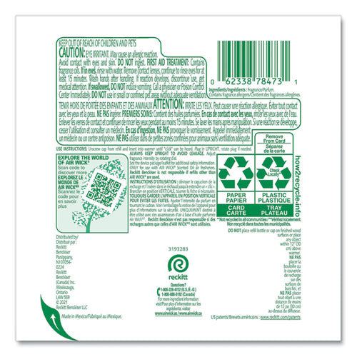 Image of Air Wick® Scented Oil Refill, Lavender And Chamomile, 0.67 Oz, 2/pack