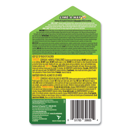 Image of LIME-A-WAY® Lime, Calcium And Rust Remover, 28 Oz Bottle