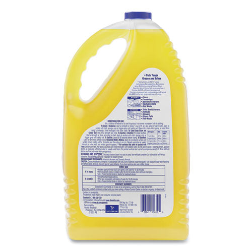 Image of LYSOL® Brand Clean and Fresh Multi-Surface Disinfectant Cleaner, Sparkling Lemon and Sunflower Essence, 144 oz Bottle, 4/Carton