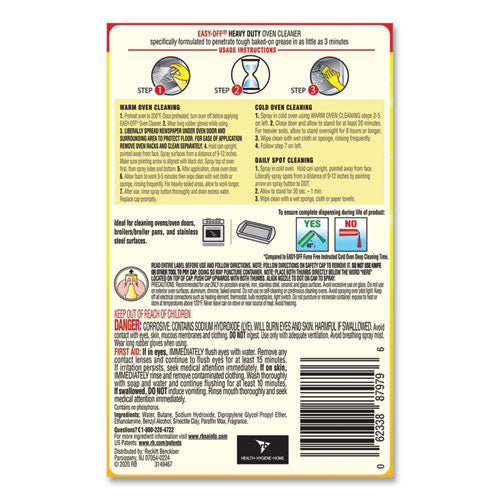 Image of EASY-OFF® Heavy Duty Oven Cleaner, Fresh Scent, Foam, 14.5 Oz Aerosol Spray