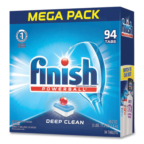 Image of FINISH® Powerball Dishwasher Tabs, Fresh Scent, 94/Box