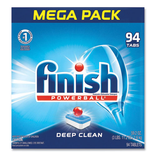 Image of FINISH® Powerball Dishwasher Tabs, Fresh Scent, 94/Box