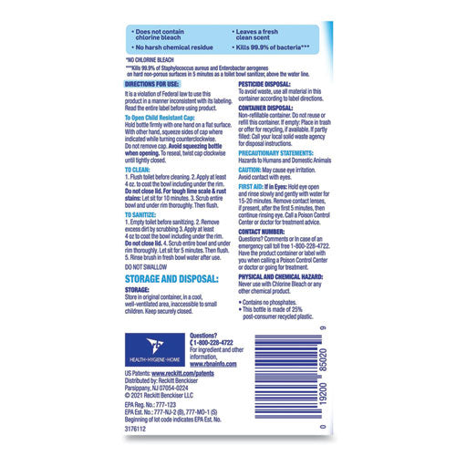 Image of LYSOL® Brand Toilet Bowl Cleaner With Hydrogen Peroxide, Ocean Fresh Scent, 24 Oz, 9/carton
