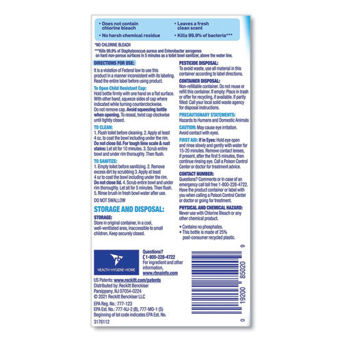 Image of LYSOL® Brand Toilet Bowl Cleaner With Hydrogen Peroxide, Ocean Fresh Scent, 24 Oz
