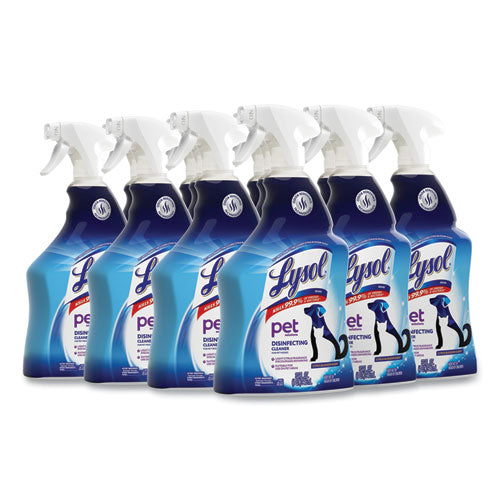 Image of LYSOL® Brand Pet Solutions Disinfecting Cleaner, Citrus Blossom, 32 oz Trigger Bottle, 9/Carton