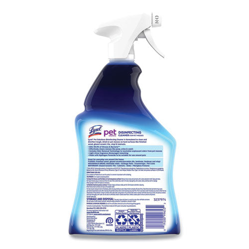 Image of LYSOL® Brand Pet Solutions Disinfecting Cleaner, Citrus Blossom, 32 oz Trigger Bottle, 9/Carton