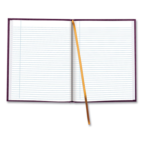Image of Blueline® Executive Notebook with Ribbon Bookmark, 1-Subject, Medium/College Rule, Grape Cover, (75) 10.75 x 8.5 Sheets