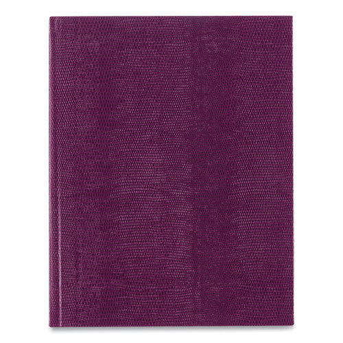 Image of Blueline® Executive Notebook with Ribbon Bookmark, 1-Subject, Medium/College Rule, Grape Cover, (75) 10.75 x 8.5 Sheets