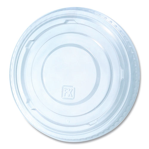 Image of Fabri-Kal® Greenware Cold Drink Lids, Fits 16 oz to 24 oz Cold Cups, Plastic, Clear, 1,000/Carton