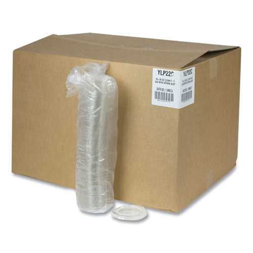 Image of Pactiv Evergreen Cold Cup Lids, Fits 12 oz/14 oz/16 oz/20 oz Cold Cups, Plastic, Clear, 1,680/Carton
