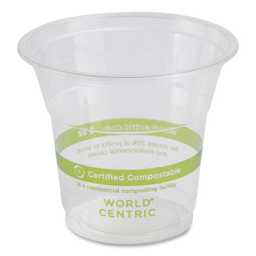 Image of World Centric® PLA Clear Cold Cups, 5 oz, Plastic, Clear, 2,000/Carton