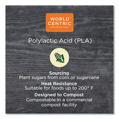 Image of World Centric® PLA Clear Cold Cups, 3 oz, Plastic, Clear, 2,500/Carton