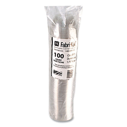 Image of Fabri-Kal® Greenware Cold Drink Lids, Dome, Fits 16 oz to 24 oz Cold Cups, Plastic, Clear, 1,000/Carton