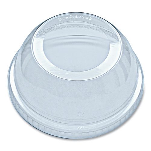 Image of Fabri-Kal® Greenware Cold Drink Lids, Dome, Fits 16 oz to 24 oz Cold Cups, Plastic, Clear, 1,000/Carton
