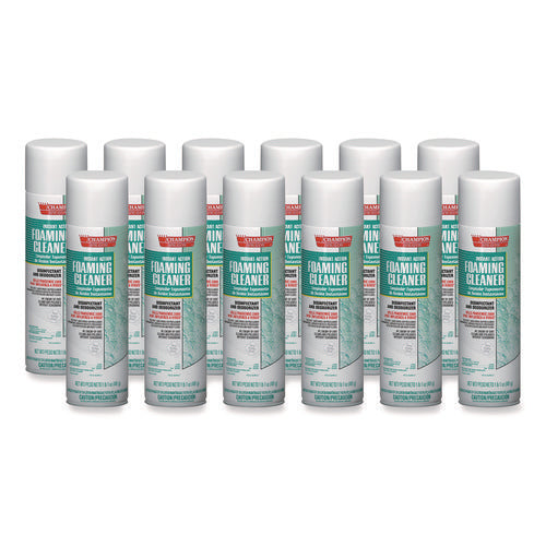 Image of Chase Products Instant Action Foaming Cleaner/disinfectant, 17 Oz, Aerosol Spray, 12/carton