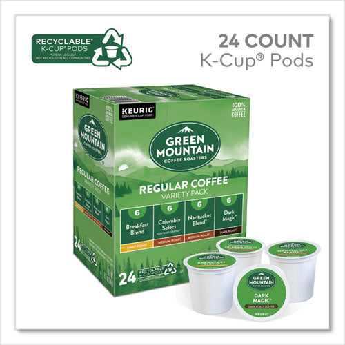 Image of Green Mountain Coffee® Regular Variety Pack Coffee K-Cups, Assorted Flavors, 24/Box