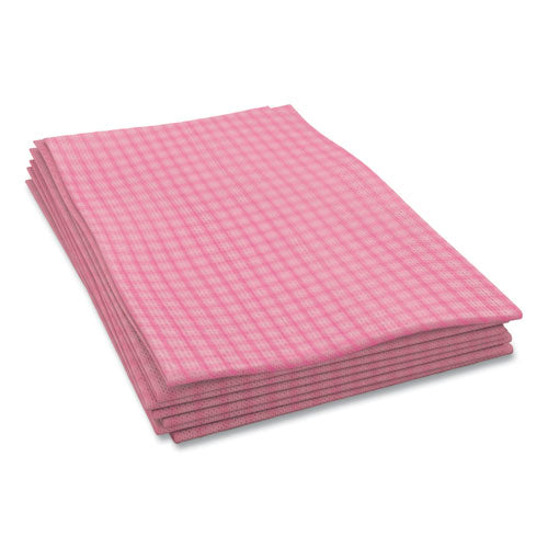 Image of Cascades PRO Tuff-Job Foodservice Towels, 12 x 24, Pink/White, 200/Carton