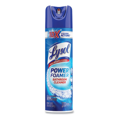 Image of LYSOL® Brand Power Foam Bathroom Cleaner, 24 Oz Aerosol Spray