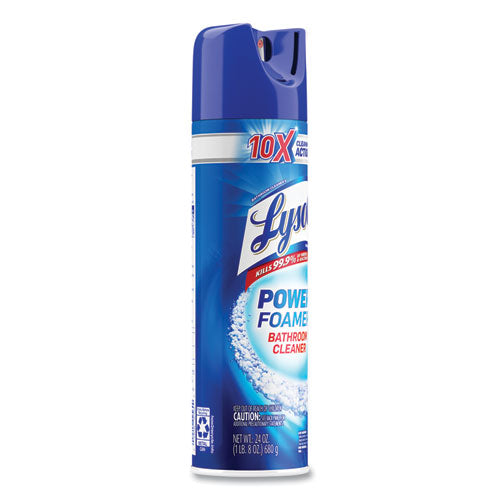 Image of LYSOL® Brand Power Foam Bathroom Cleaner, 24 Oz Aerosol Spray