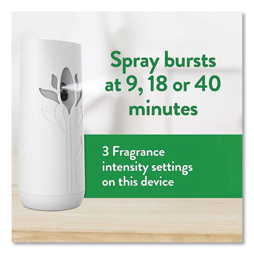 Image of Air Wick® Freshmatic Ultra Automatic Starter Kit, Automatic Sprayer/5.89 oz White Flowers and Melon Summer Delights/AA Battery/4/Carton