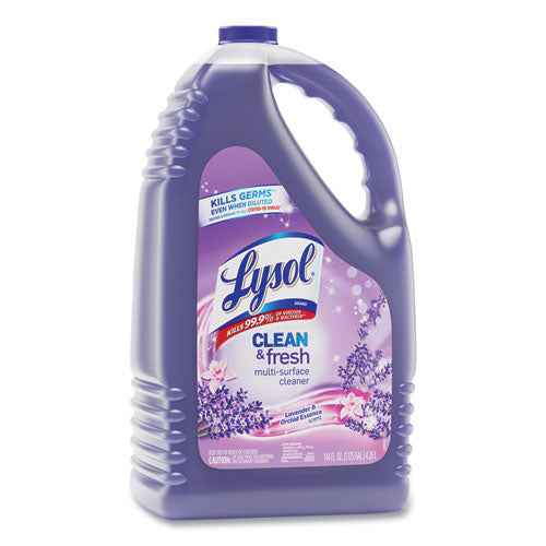 Image of LYSOL® Brand Clean and Fresh Multi-Surface Disinfectant Cleaner, Lavender and Orchid Essence, 144 oz Bottle