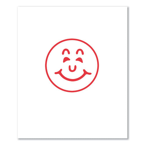 Image of Xstamper® Specialty Stamp, Smiley Face, 0.63 dia, Red